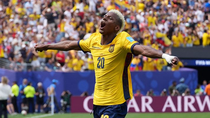 Copa Mundial de la FIFA 2026 - Gol de Angulo en el minuto 8 del Ecuador - Alemania (1-1) | Mundial 2026