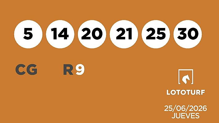 SELAE - Sorteo de Lotería Lototurf: 25/06/2026