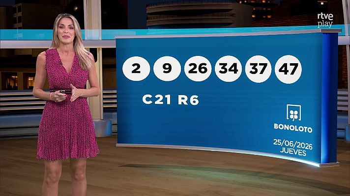 Loterías - Sorteo de la Lotería Nacional, Bonoloto, Primitiva y Jóker del 25/06/2026