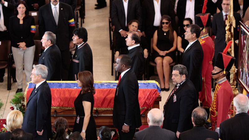 La Academia Militar acoge el funeral de Hugo Chávez