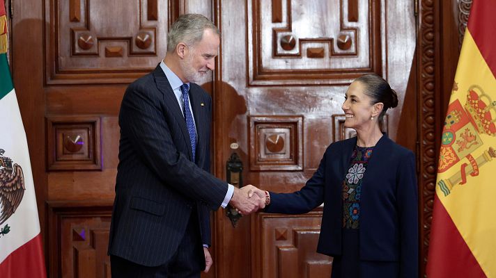Telediario 1 - Sheinbaum recibe al rey Felipe VI en México