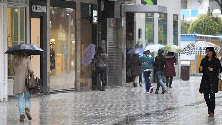 El tiempo - Lluvias en el oeste de Galicia