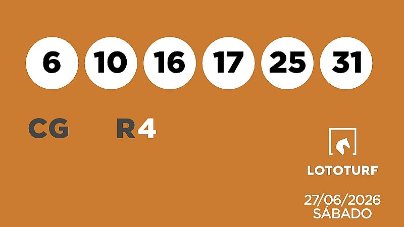 Sorteo de la Lotería Lototurf del 27/06/2026 - Ver ahora