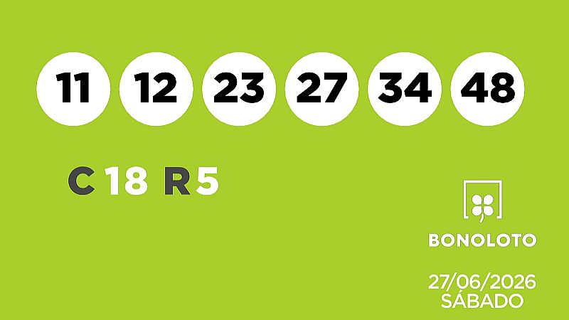 Sorteo de la Lotería Bonoloto del 27/06/2026 - Ver ahora