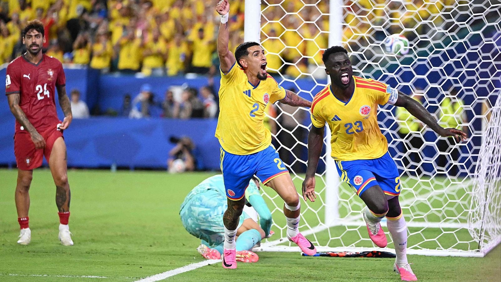 Gol anulado de Dávinson Sánchez en el minuto 90 del Colombia - Portugal (0-0) | Mundial 2026 | Ver vídeo