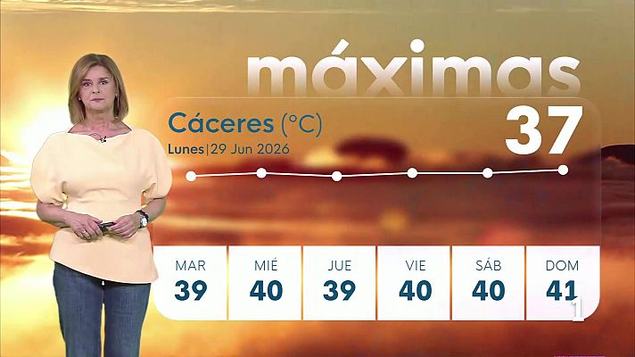 Noticias de Extremadura - El tiempo en Extremadura - 29/06/2026