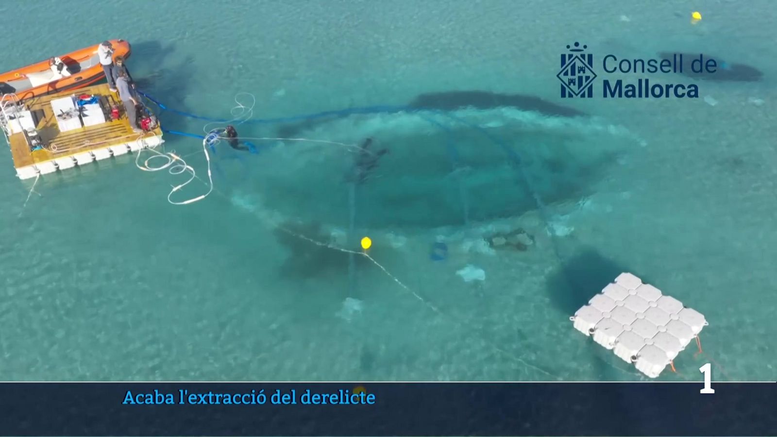 Acaba l'extracció del derelicte