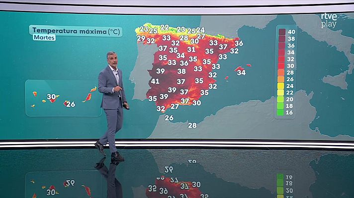 El tiempo - Chubascos y tormentas fuertes en el sistema Ibérico de Teruel y de la Comunidad Valenciana