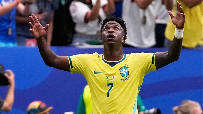 Copa Mundial de la FIFA 2026 - Ocasión Vinicius Junior en el minuto 57 del Brasil - Japón (1-1) | Mundial 2026 | Ver vídeo