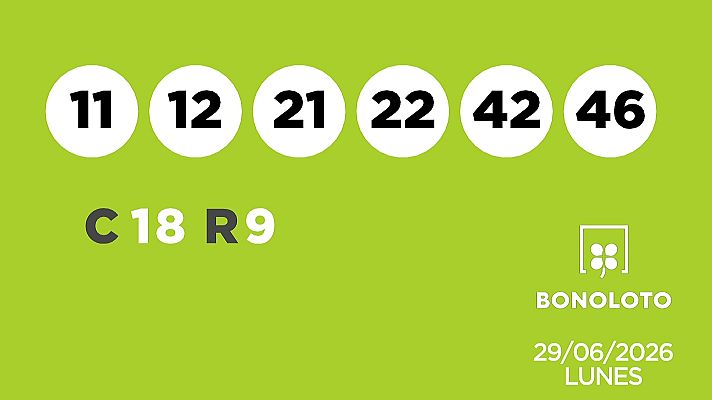 SELAE - Sorteo de la Lotería Bonoloto del 29/06/2026
