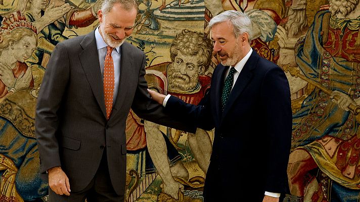 Noticias Aragón - El Rey recibe al presidente Azcón en la Zarzuela