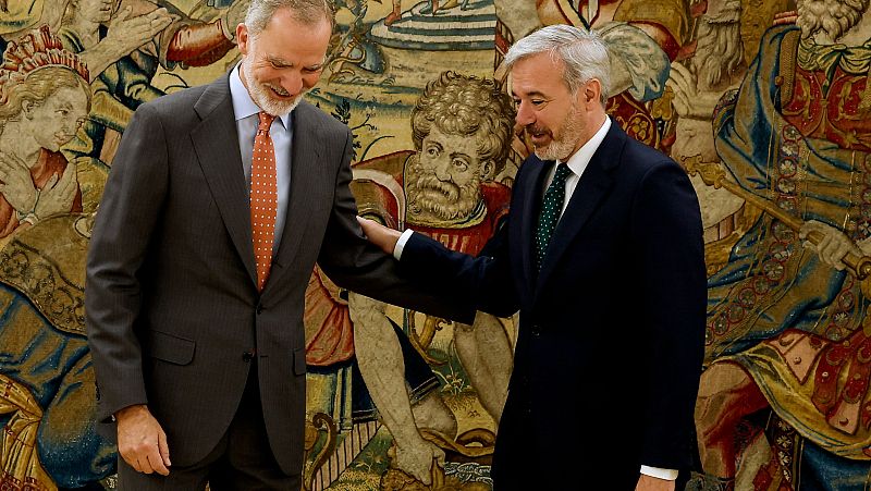 El Rey recibe al presidente Azcón en la Zarzuela - Noticias Aragón | Ver