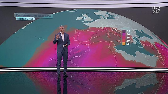 El tiempo - Temperaturas máximas muy altas en el interior de Gran Canaria, Tenerife, La Gomera, suroeste y nordeste peninsular