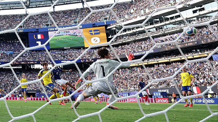 Copa Mundial de la FIFA 2026 - Gol de Bradley Barcola en el minuto 52 del Francia - Suecia (2-0) | Mundial 2026