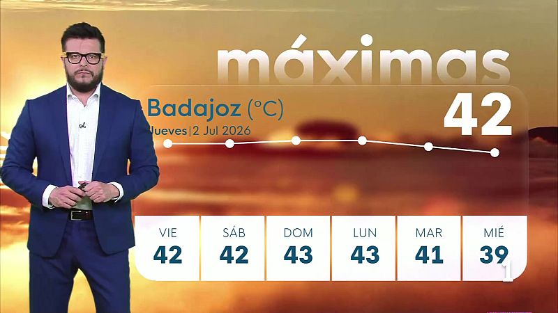 El Tiempo en Extremadura - 02/07/2026 - Ver ahora