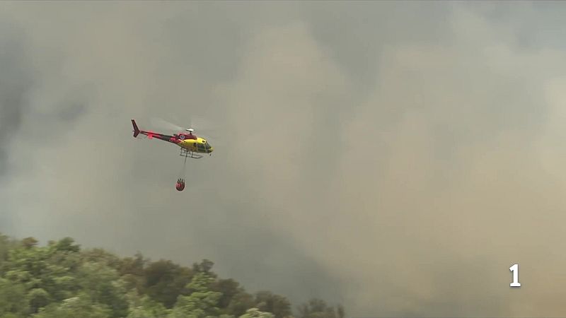 L'incendi de la Bisbal d'Empordà crema sense control - L'Informatiu | Veure