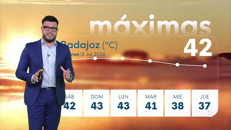 El tiempo en Extremadura - 03/07/2026 - Ver ahora
