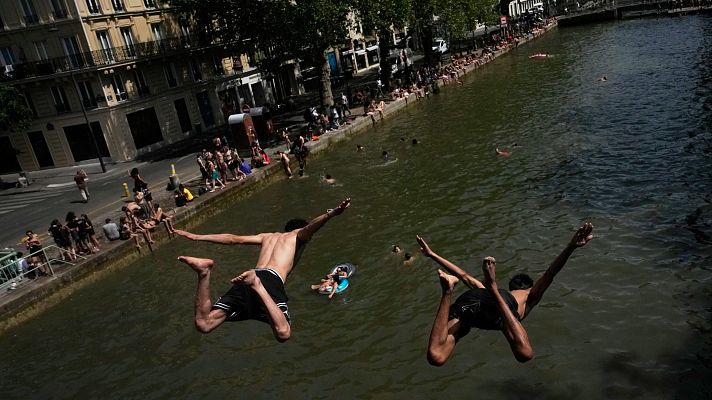Telediario 1 - La Agenda Verde pierde fuelle mientras el calor extremo se ceba con Europa