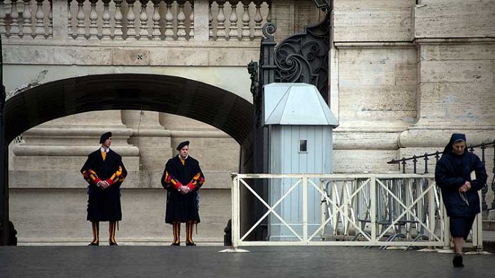 Telediario 1 - Máxima seguridad en el Vaticano antes del cónclave que elegirá al nuevo papa
