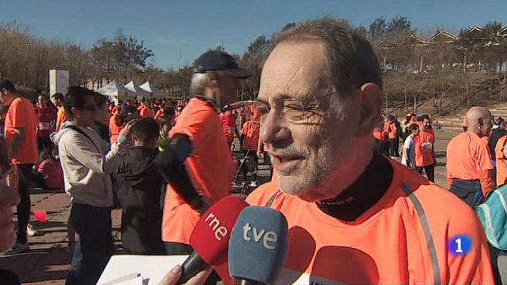 Telediario 1 - Carrera solidaria en Barcelona