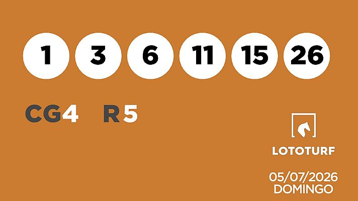 SELAE - Sorteo de Lotería Lototurf: 05/07/2026