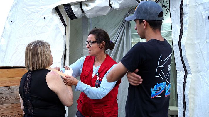 Telediario Fin de Semana - La Agencia Española de Cooperación Internacional para el Desarrollo monta un hospital de campaña en Caracas