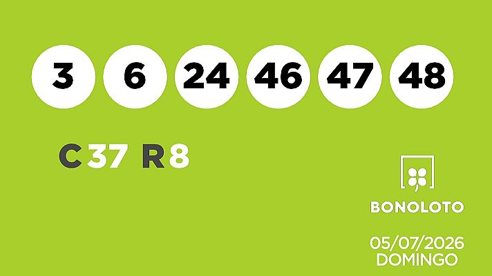 SELAE - Sorteo de la Lotería Bonoloto del 05/07/2026