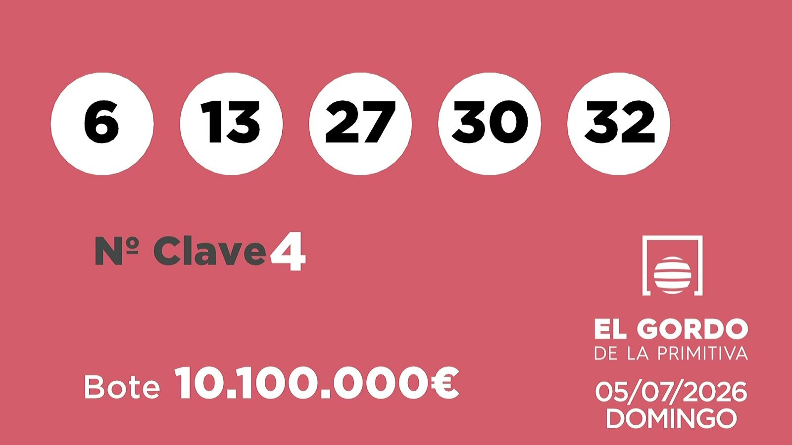 Sorteo de la Lotería Gordo de la Primitiva del 05/07/2026 - Ver ahora