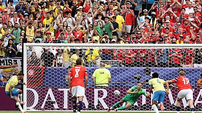 Penalti fallado de Bruno Guimarães en el minuto 14 del Brasil - Noruega (0-0) | Mundial 2026