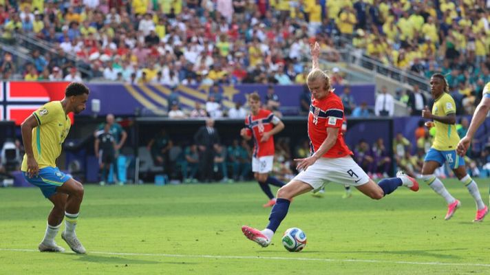 Gol de Erling Haaland en el minuto 90 del Brasil - Noruega (0-2) | Mundial 2026 | Ver vídeo