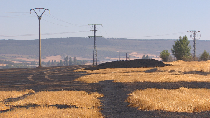 Telenavarra - Extinguido el incendio en Imárcoain