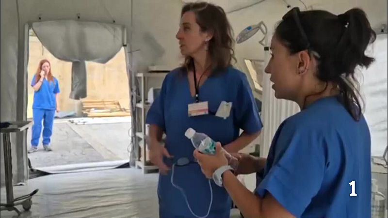 Personal sanitario de Osakidetza y ONGs vascas trabajan en las zonas afectadas por los terremotos | RTVE Play - Ver ahora