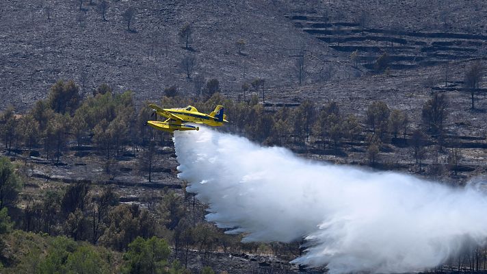 La tarde en 24h - Estabilizado el incendio de Soneja, Castellón, después de quemar 183 hectáreas