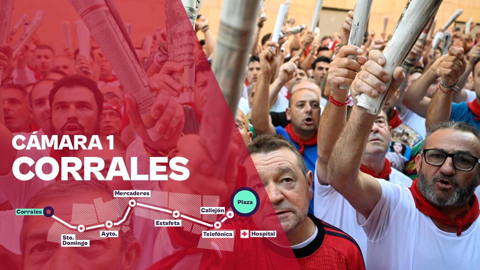 San Fermín 2026: Segundo encierro - Cámara 1: Corrales | Ver - Sanfermines | Ver
