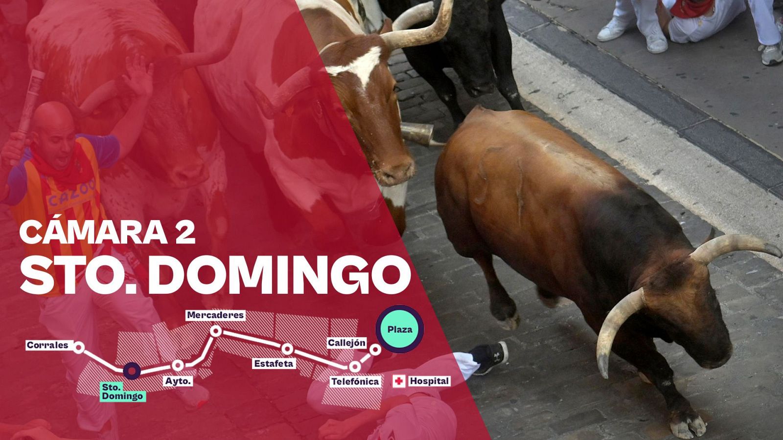 San Fermín 2026: Sexto encierro - Cámara 2: Santo Domingo | Ver - Sanfermines | Ver