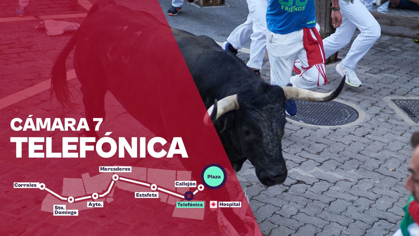 San Fermín 2026: Octavo encierro - Cámara 7: Telefónica | Ver - Sanfermines | Ver