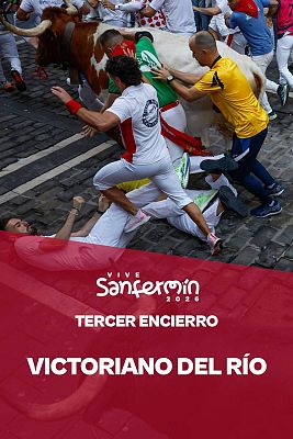 Sanfermines - Tercer encierro de San Fermín 2026: carrera íntegra
