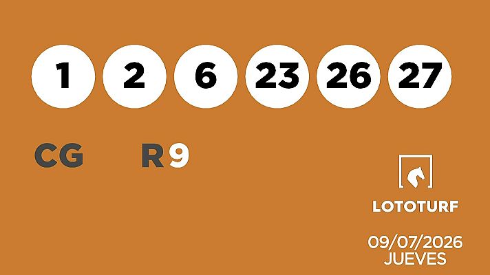 SELAE - Sorteo de Lotería Lototurf: 09/07/2026