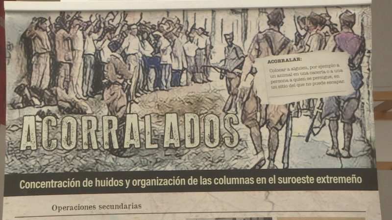 Exposición 'La Columna de los Ocho Mil' - Noticias de Extremadura | Ver