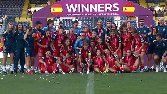 Un gol de Irune Dorado da a Espa�a su quinto Europeo femenino sub 19 consecutivo