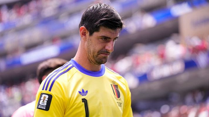 Lesión de Thibaut Courtois en el minuto 72 del España - Bélgica (1-1) | Mundial 2026 | Ver vídeo