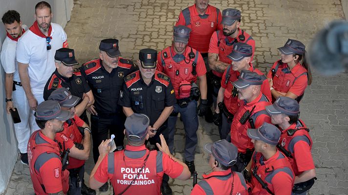 Sanfermines - La labor de la Policía Foral cada mañana