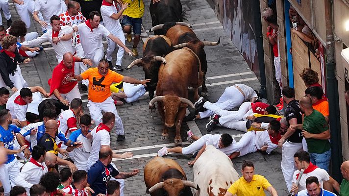 Sanfermines - Sexto encierro de San Fermín 2026: carrera íntegra
