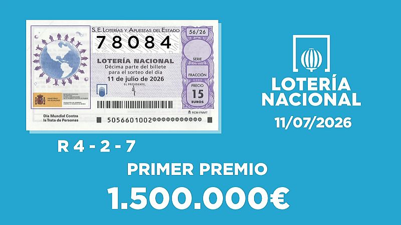 Sorteo de la Lotería Nacional del 11/07/2026 - Ver ahora