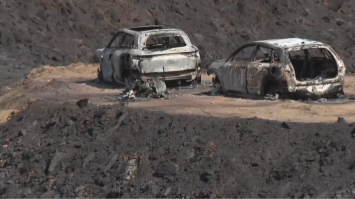 Telediario Fin de Semana - Después del fuego: coches y casas calcinadas