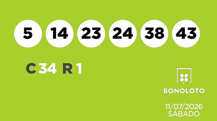 SELAE - Sorteo de la Lotería Bonoloto del 11/07/2026