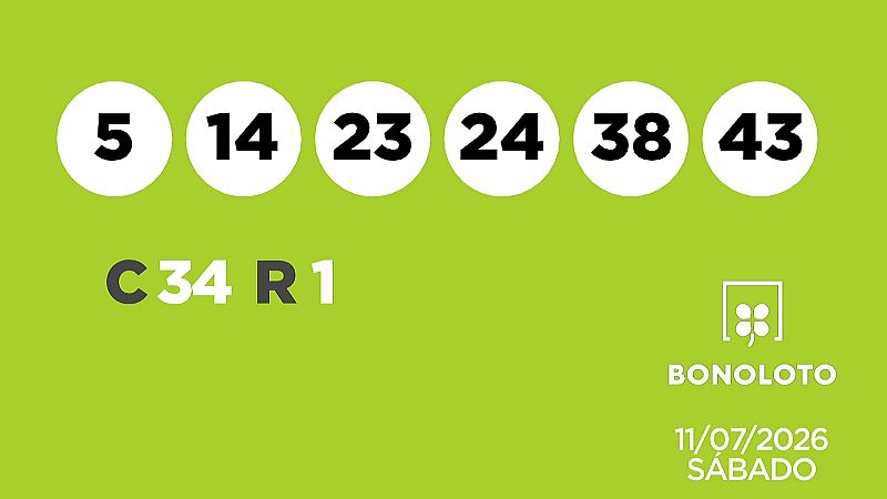 Sorteo de la Lotería Bonoloto del 11/07/2026 - Ver ahora