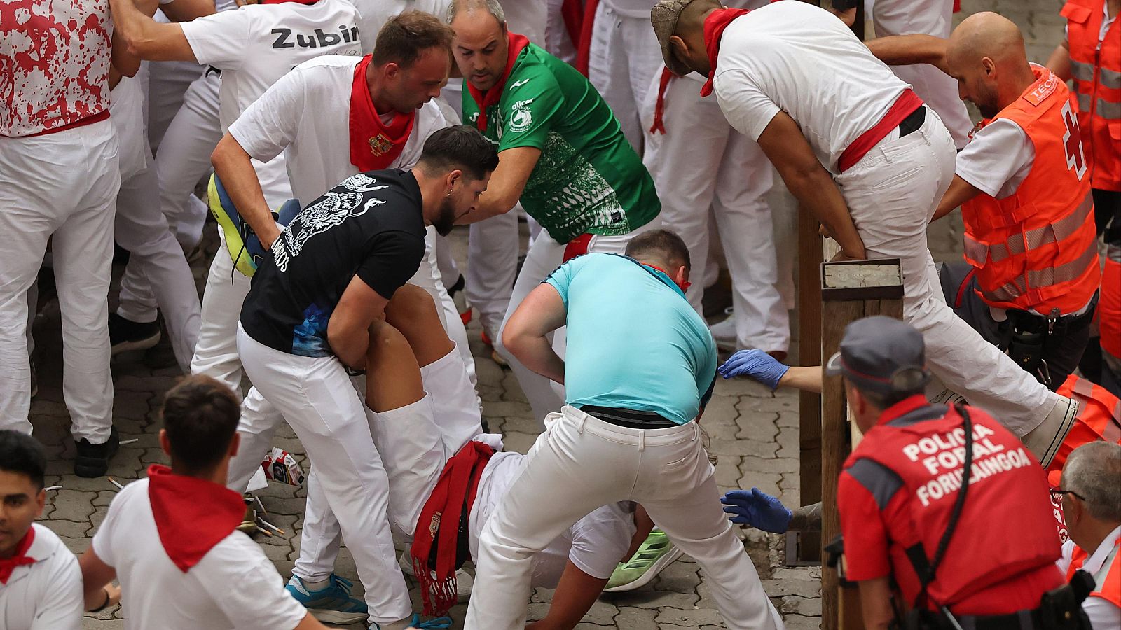 Heridos San Fermín 2026: parte médico del séptimo encierro | Ver