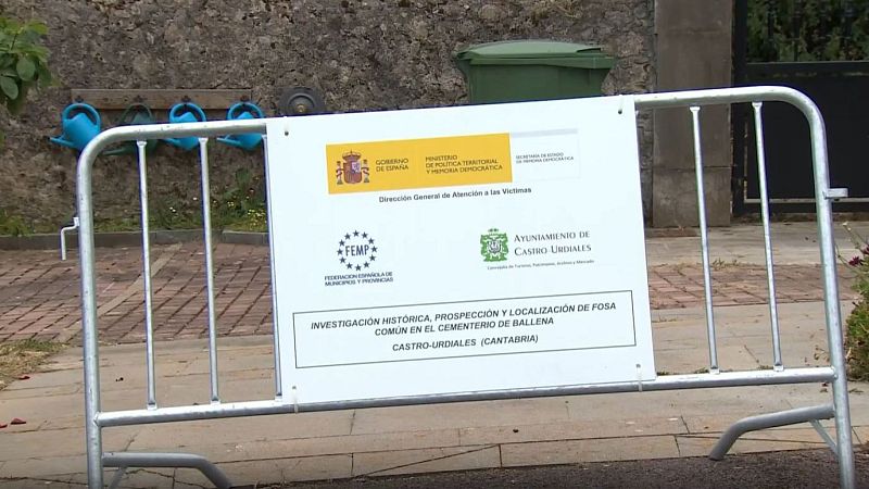 Prospección de la fosa en el cementerio de La Ballena en Castro Urdiales, Cantabria | Ver ahora