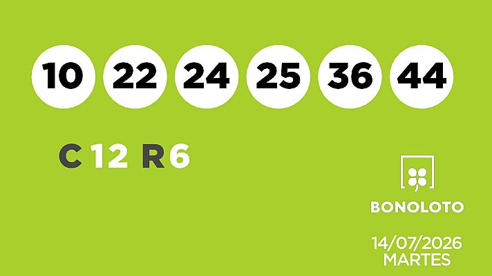 SELAE - Sorteo de la Lotería Bonoloto y Euromillones del 14/07/2026